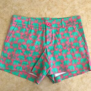 Tracy Negoshian Elephant Print Shorts NWOT